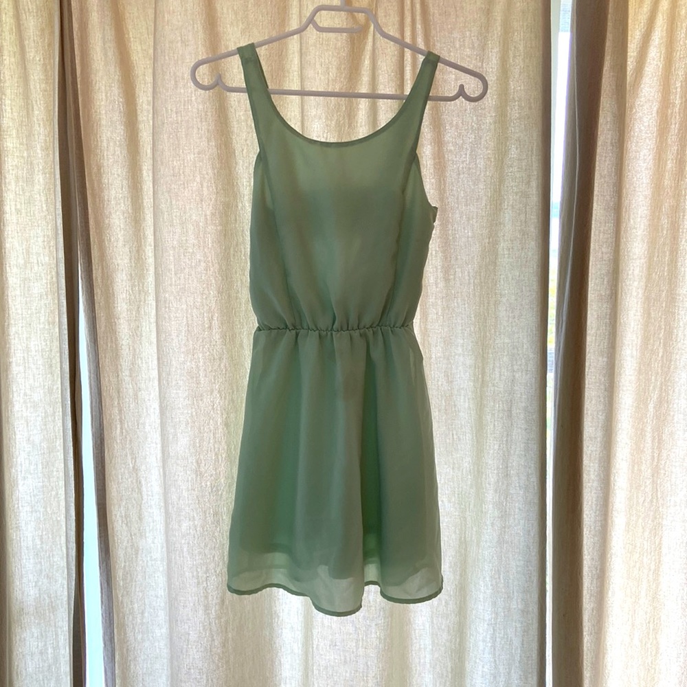 Sea green summer dress